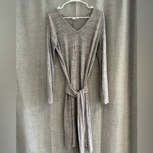 Medium grey maternity dress